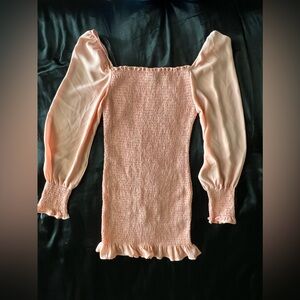 Shine star dress light pink